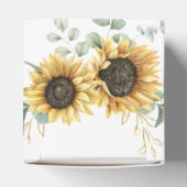 Eukalyptus Sunflower Bloral Script-Brautparty Geschenkschachtel (Oben)