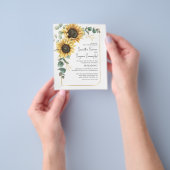 Eukalyptus Sunflower Budget Einladung Flyer (Gruppe)