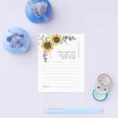Eukalyptus Sunflower Date Night Ideas Card Flyer (Einzeln)
