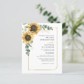 Eukalyptus Sunflower Hochzeit und Details (Stehend Vorderseite)
