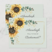 Eukalyptus Sunflower ist meine Bridesmaid (Vorne/Hinten)