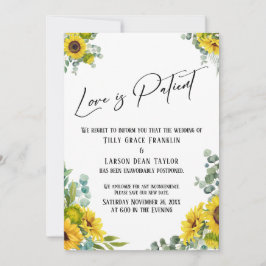 Eukalyptus Sunflower Liebe ist Patientenankündigun Einladung