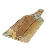 Eukalyptus Sunflower Woodbild Schneidebrett (Ecke)