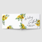 Eukalyptus Sunflowers Handwriting Guestbook Gästebuch (Voll)