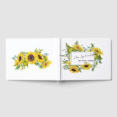 Eukalyptus Sunflowers Handwriting Guestbook Gästebuch (Voll)