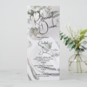 Eukalyptus Table Setting Probe Dinner Einladung (Stehend Vorderseite)