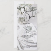 Eukalyptus Table Setting Probe Dinner Einladung (Vorderseite)