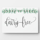 Eukalyptus-Tabletop, milchfrei, mit easel Plaque Fotoplatte (Vorderseite)