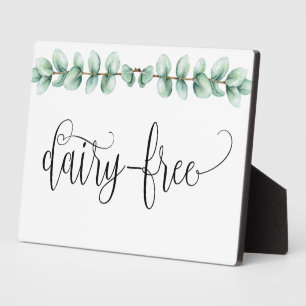 Eukalyptus-Tabletop, milchfrei, mit easel Plaque Fotoplatte