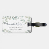 Eukalyptus-Tag Gepäckanhänger (Rückseite horizontal)