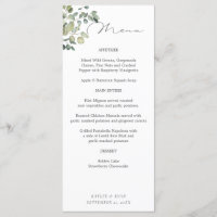 Eukalyptus Tall Menu