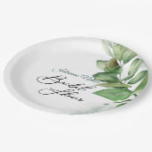 Eukalyptus-Teller Pappteller (Schrägansicht)