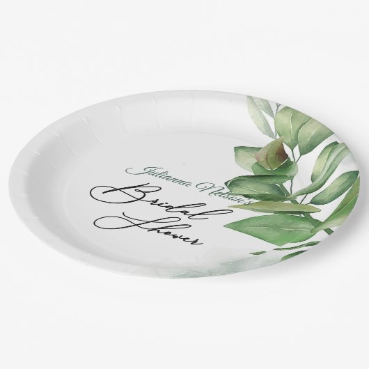 Eukalyptus-Teller Pappteller (Schrägansicht)