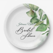 Eukalyptus-Teller Pappteller (Vorderseite)