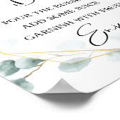 Eukalyptus Themed Mimosa Bar Sign Poster (Ecke)