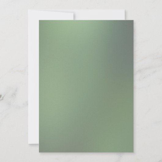 Eukalyptus-Tischnummer Einladung (Rückseite)