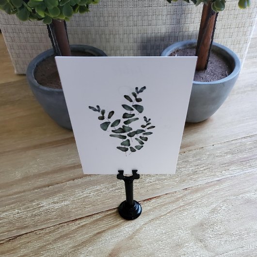 Eukalyptus-Tischnummer | Hochzeit Tischnummer