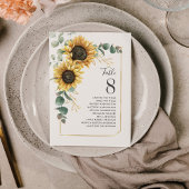 Eukalyptus-Tischnummer Hochzeitssaison Einladung