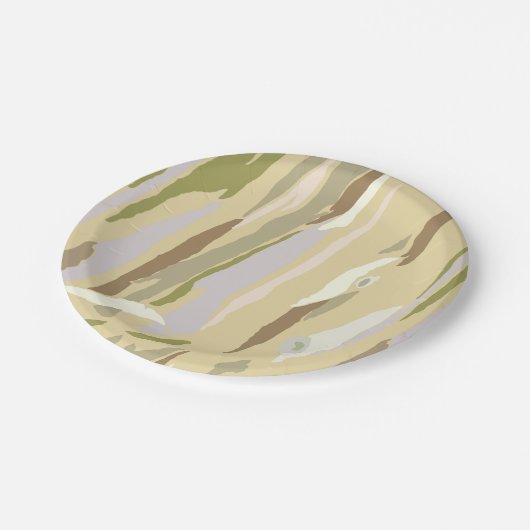 Eukalyptus Tree Bark Paper Plate Pappteller (Schrägansicht)