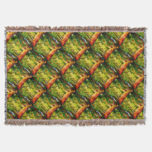 Eukalyptus Tree Lined Avenue Pointillism Art Decke