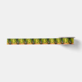 Eukalyptus Tree Lined Avenue Pointillism Art Satinband (Vorderseite)