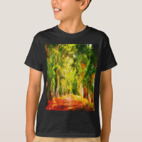 Eukalyptus Tree Lined Avenue Pointillism Art
