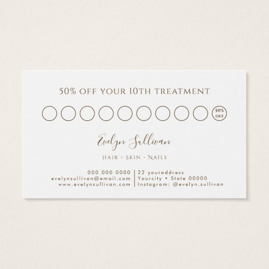 Eukalyptus-Treuekarte (Rückseite)