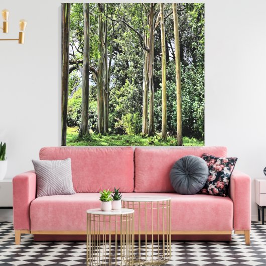 Eukalyptus-Triple-Leinwand Leinwanddruck (Insitu (Wohnzimmer))