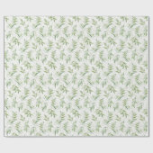 Eukalyptus Tropical Blätter auf Marmormuster Geschenkpapier (Flach)