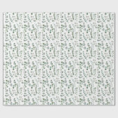 Eukalyptus Tropical Green Blätter Pattern Geschenkpapier (Flach)