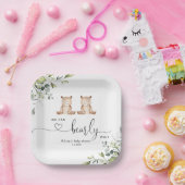 Eukalyptus tweinbären Babydusche Pappteller (Party)