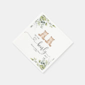 Eukalyptus tweinbären Babydusche Serviette (Ecke)