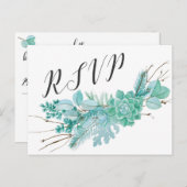 Eukalyptus-UAWG antworten 3961 Einladungspostkarte (Vorne/Hinten)