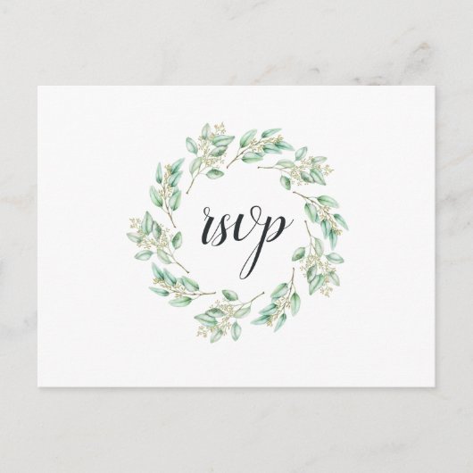 Eukalyptus-UAWG mit rustikaler Vegetation Einladungspostkarte (Vorderseite)