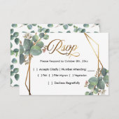 Eukalyptus-UAWG RSVP Karte (Vorne/Hinten)
