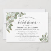 Eukalyptus und Brautparty im Grünen Einladung (Vorderseite)