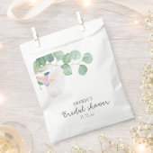 Eukalyptus und calla Blume - Brautparty Geschenktütchen (Ausgeschnitten)