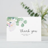 Eukalyptus und calla - Brautparty vielen Dank Karte (Stehend Vorderseite)