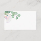 Eukalyptus und calla - Display-Dusche Begleitkarte (Rückseite)