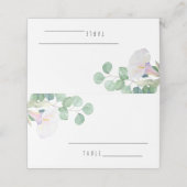 Eukalyptus und calla - Hochzeiten - Platzkarten (Außenseite Aufgefaltet)