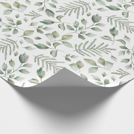 Eukalyptus und Ferns-Muster Geschenkpapier (Ecke)