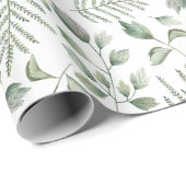Eukalyptus und Ferns-Muster Geschenkpapier (Rolleneckpunkt)