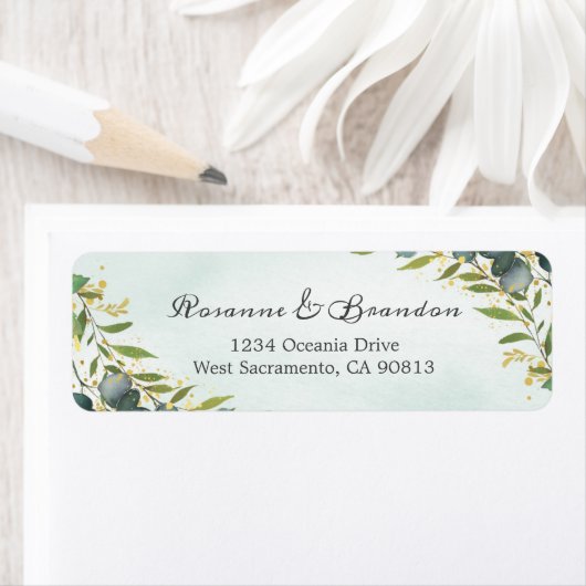 Eukalyptus und Gold-Splashes (Insitu)