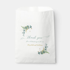 Eukalyptus und Gold Wedding Vielen Dank Geschenktütchen