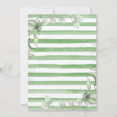 Eukalyptus und Goldrahmen für Wasserfarben Einladung (Rückseite)