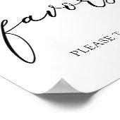 Eukalyptus- und Grünfavorisierzeichen Poster (Ecke)