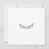 Eukalyptus und Lavender 100. Geburtstag Einladung (Rückseite)