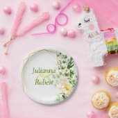 Eukalyptus- und Molkereipapierplatte Pappteller (Party)