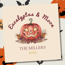 Eukalyptus und Mond Halloween