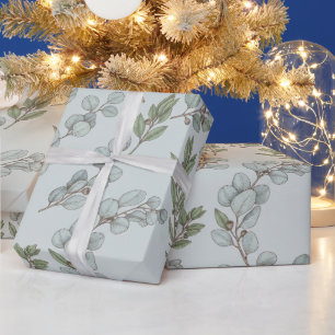 Eukalyptus- und Oliven-Botanik-Verpackungspapier Geschenkpapier